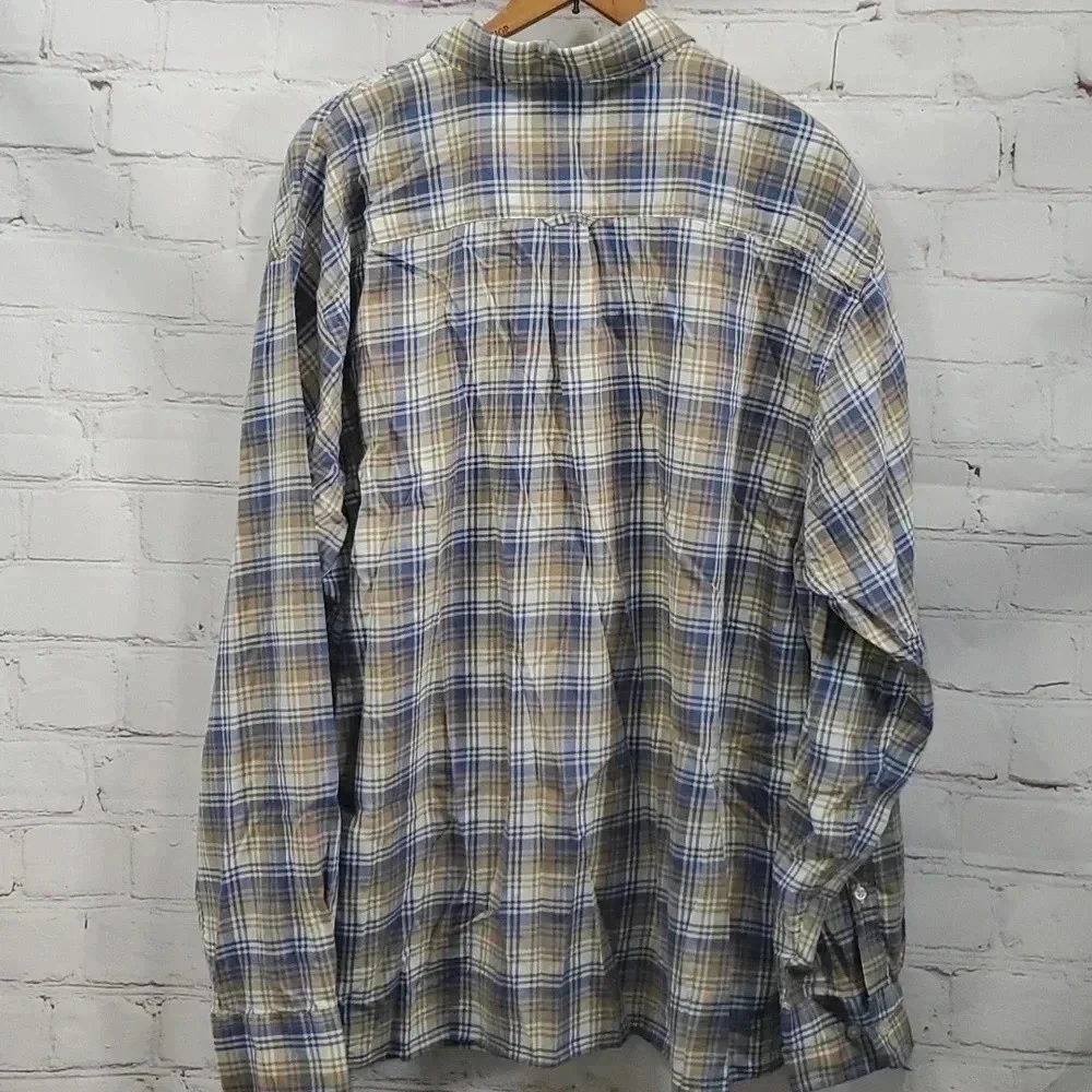 Peter Millar Crown Shirt Plaid Mount Pearl Men's Size XXL - Picture 10 of 12